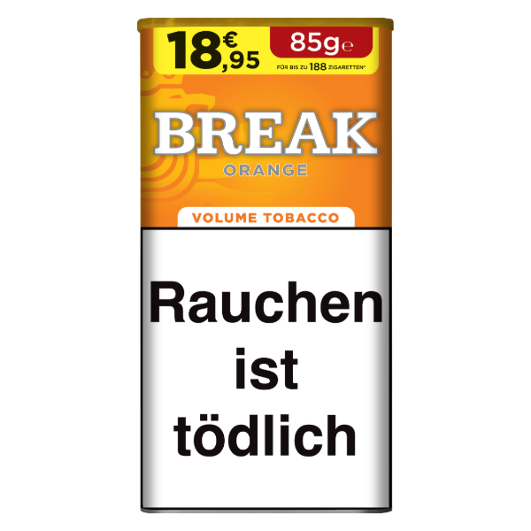 Break Orange Volumentabak 1 x 85g Tabak Break Orange Volumentabak 1 x 85g Tabak